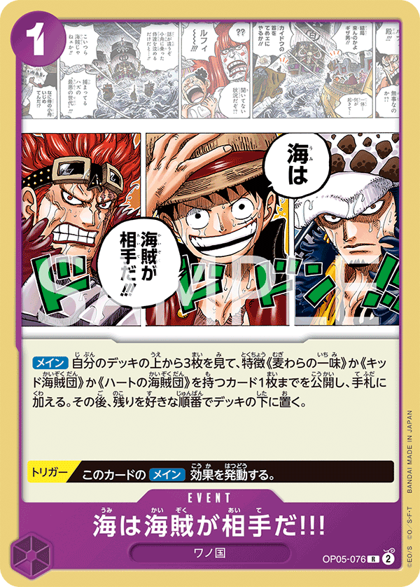 在海上，海賊才是對手!!!